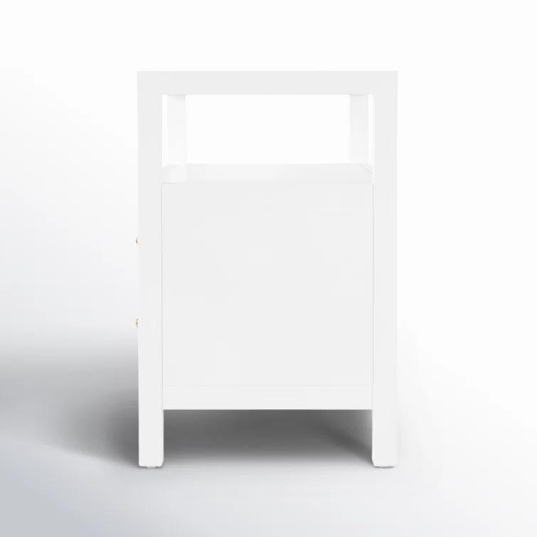 Butler Specialty Company Nora 2-Drawer Wood Wide Nightstand - Smooth White