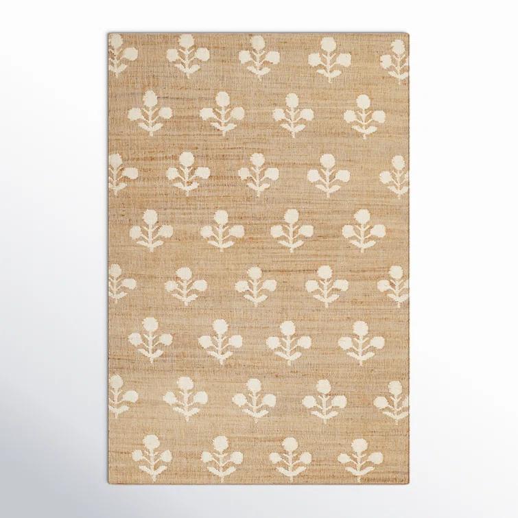 Erin Gates by Momeni Orchard Bloom Natural Hand Woven Wool and Jute Area Rug