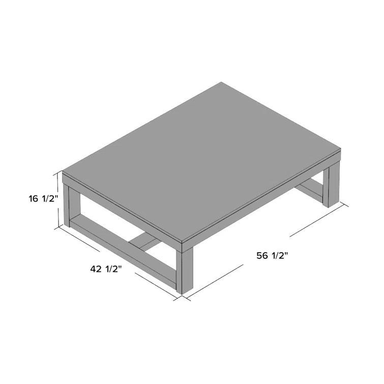 Laurel Foundry Modern Farmhouse® Midkiff Solid Wood Top Coffee Table