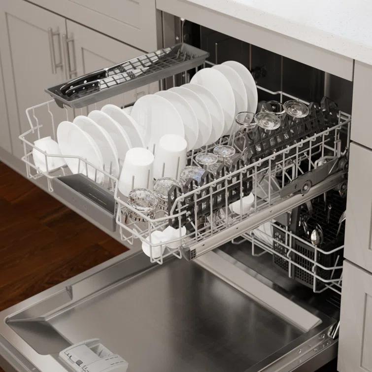 Bosch SGE53C55UC 300 Series 24" ADA Front Control Smart Built-In Dishwasher with Home Connect and 46 Dba