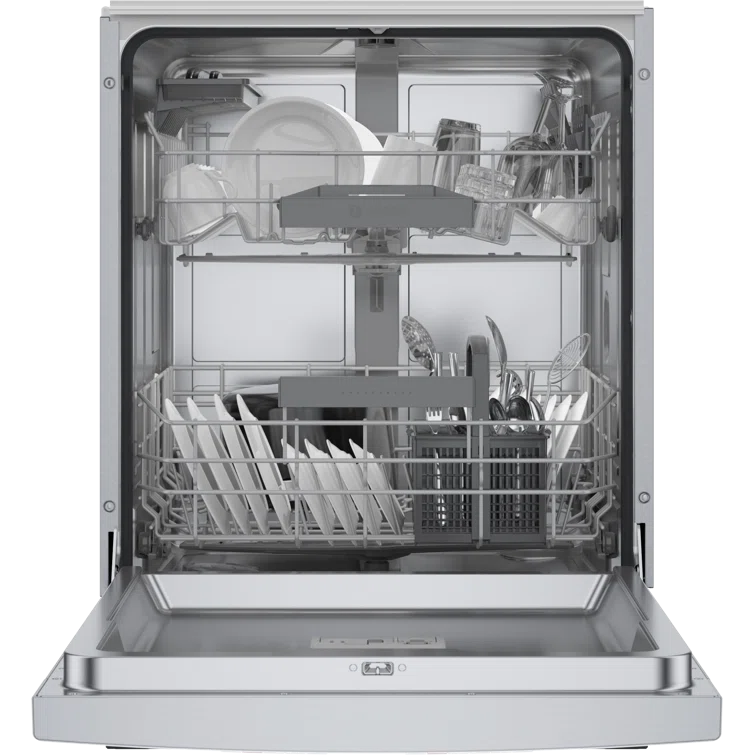 Bosch SGE53C55UC 300 Series 24" ADA Front Control Smart Built-In Dishwasher with Home Connect and 46 Dba
