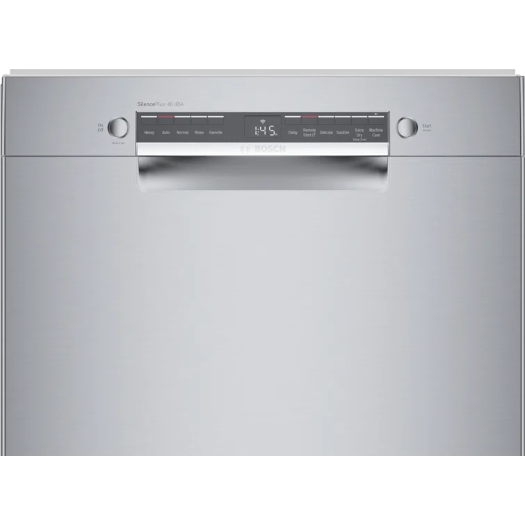 Bosch SGE53C55UC 300 Series 24" ADA Front Control Smart Built-In Dishwasher with Home Connect and 46 Dba