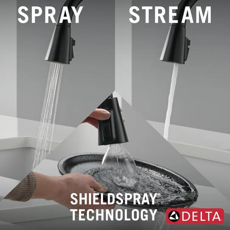 Lenta Pull Down Sprayer Touch Kitchen Sink Faucet, Touch Control Kitchen Faucet