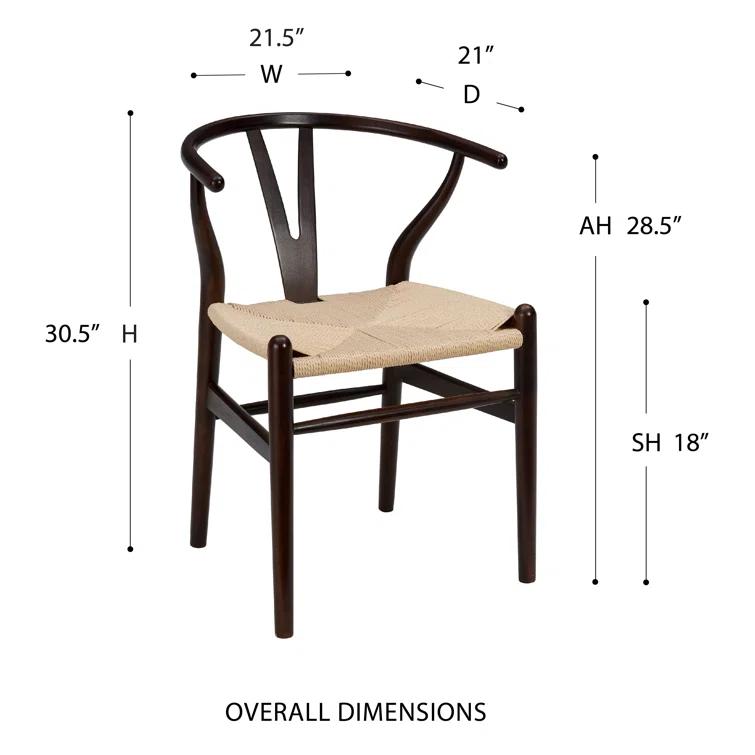 Cylia Dining Chair (Set of 2) - Walnut
