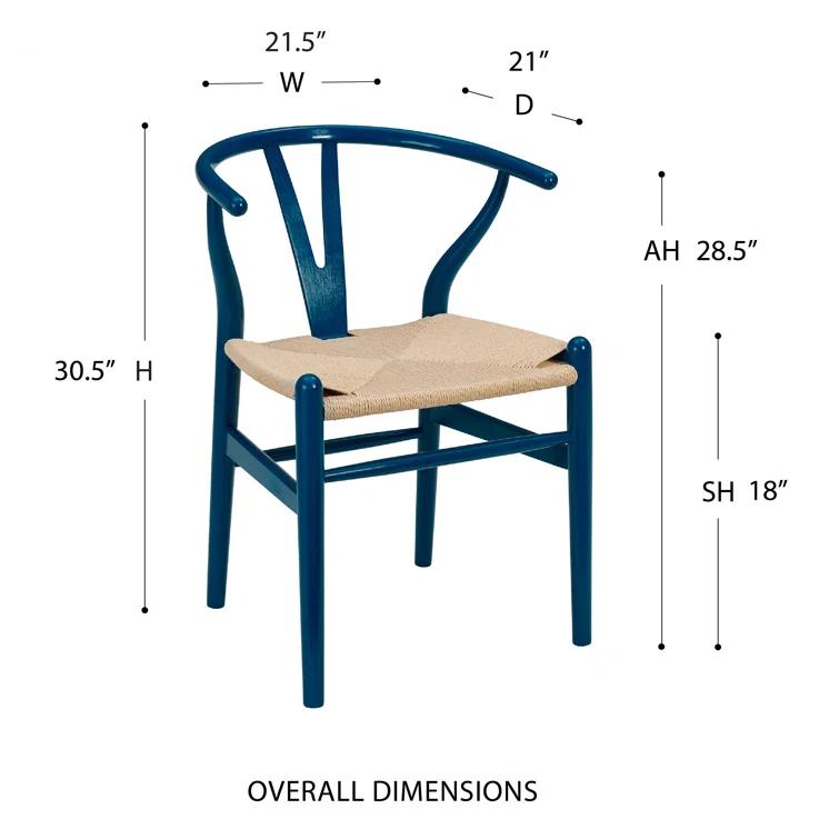 Cylia Dining Chair (Set of 2) - Midnight Blue