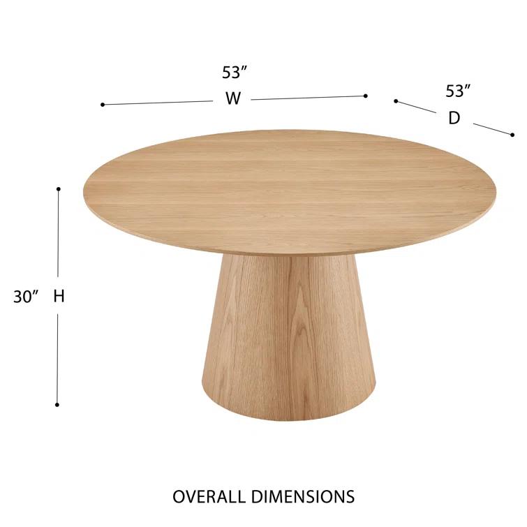 Barra Round Dining Table - Natural
