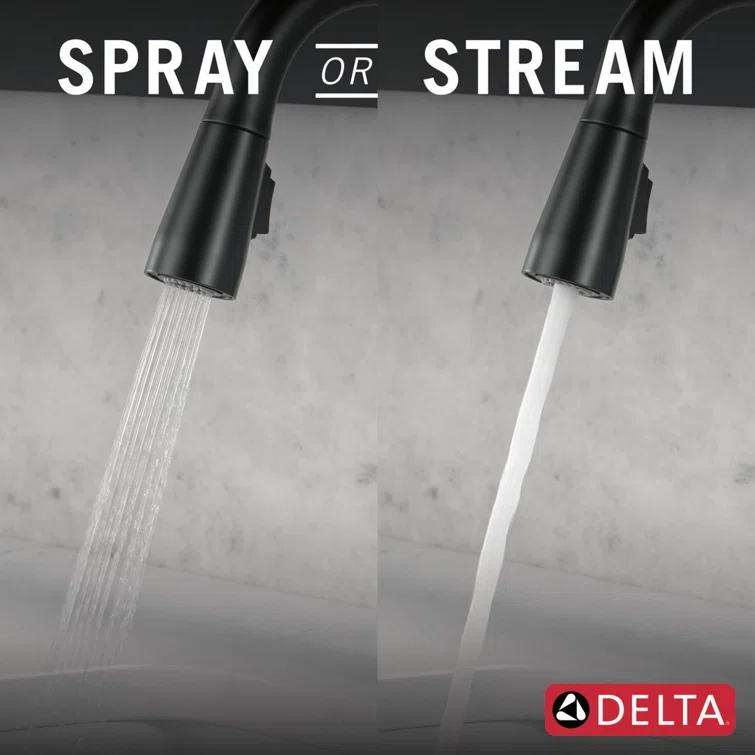 Essa Pull Down Sprayer Bar Faucet, Single Handle Prep Sink Faucet