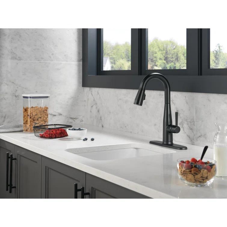 Essa Pull Down Sprayer Bar Faucet, Single Handle Prep Sink Faucet