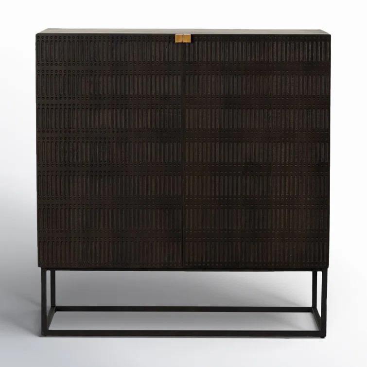 Taro 40'' Solid Wood Bar Cabinet