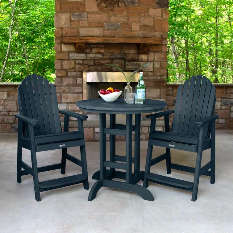 Anette 2-Person 36" Round, Counter-Height Dining Set