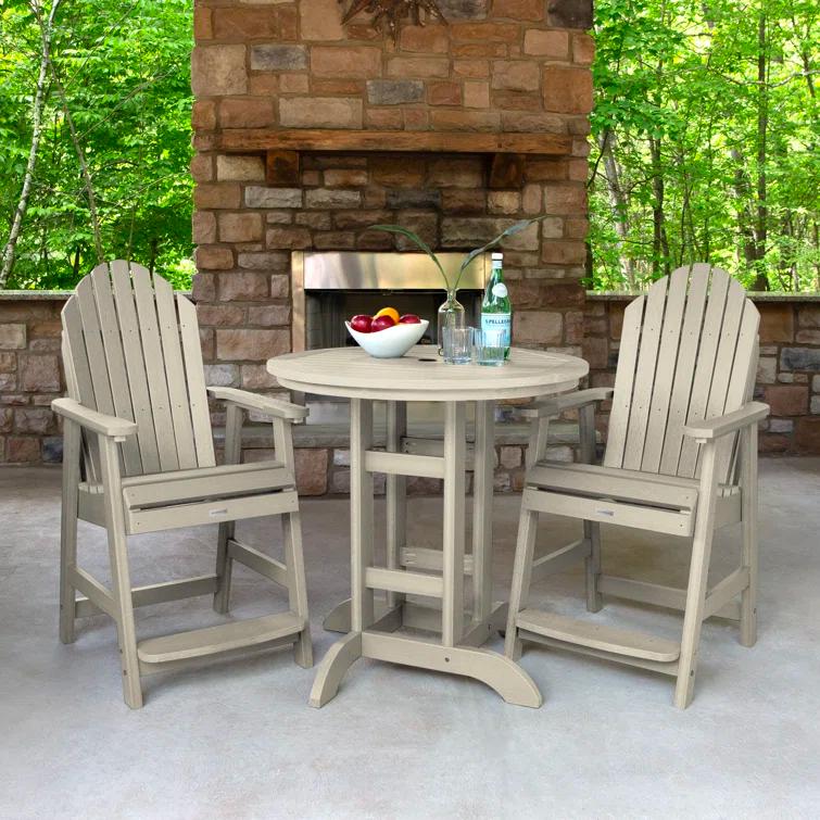 Anette 2-Person 36" Round, Counter-Height Dining Set