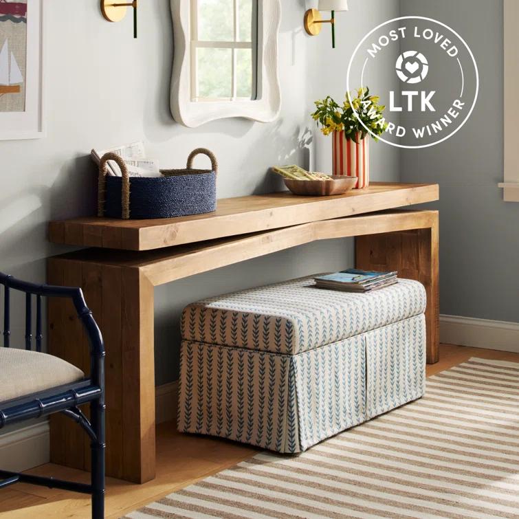 Matthes 60" Sierra Rustic Natural Solid Wood Console Table