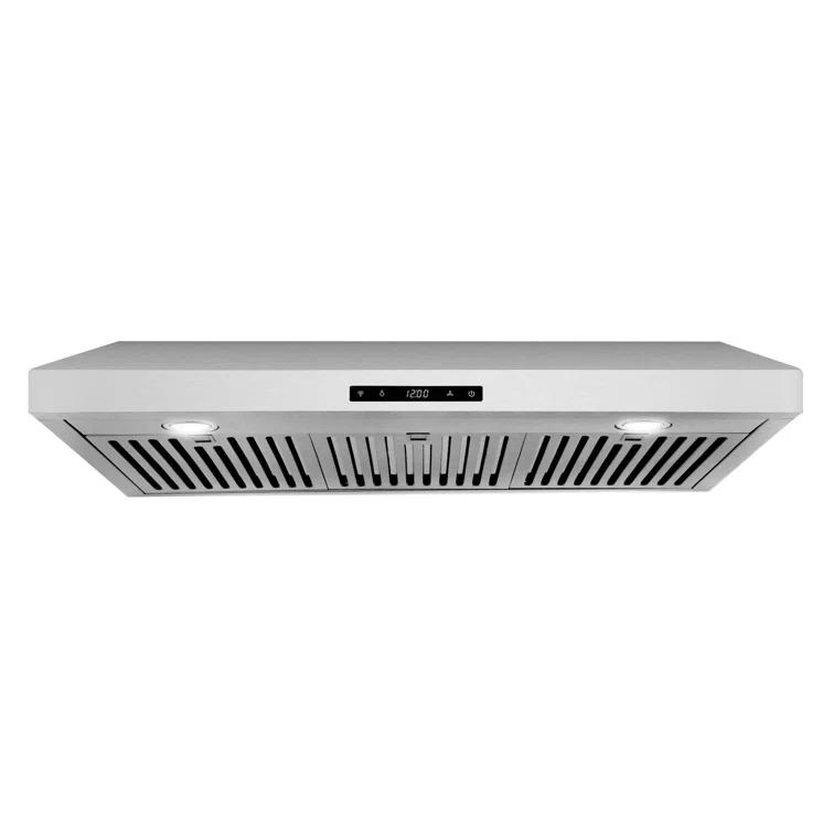 Cosmo 36 in. Haven Collection Ducted Under Cabinet Range Hood, Touch Controls, LED Lights, Permanent Filters, Stainless Steel
