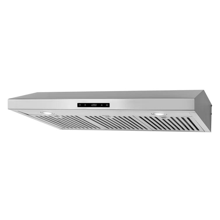 Cosmo 36 in. Haven Collection Ducted Under Cabinet Range Hood, Touch Controls, LED Lights, Permanent Filters, Stainless Steel