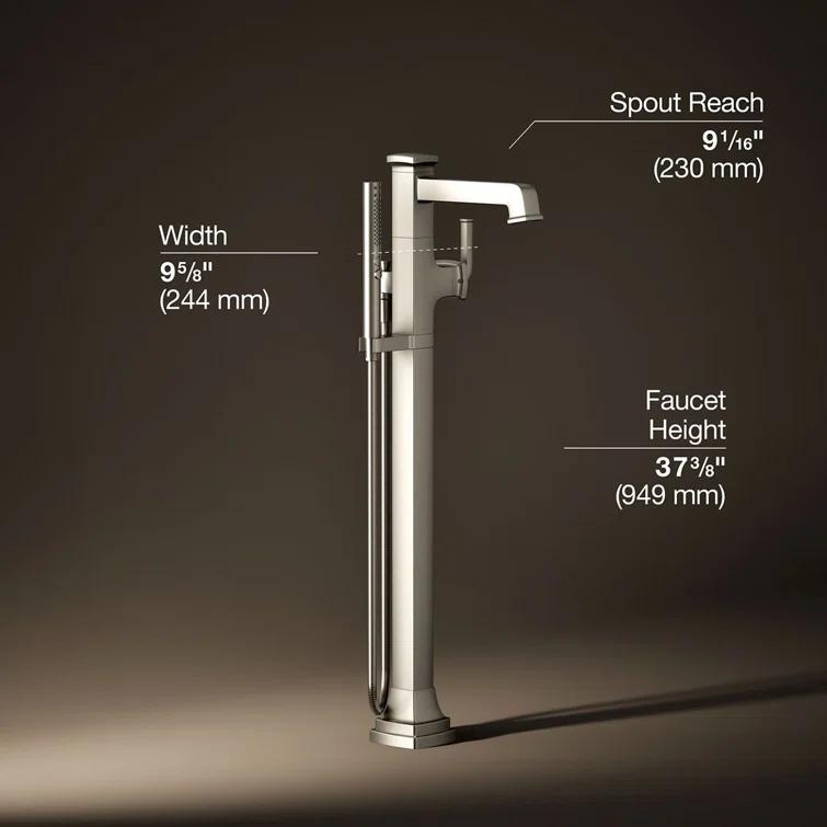 Riff Floor-Mount Bath Filler Trim