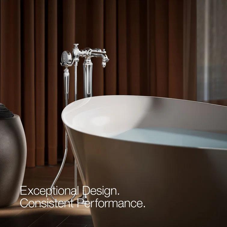 Artifacts® Single Handle Floor Mounted Clawfoot Tub Faucet