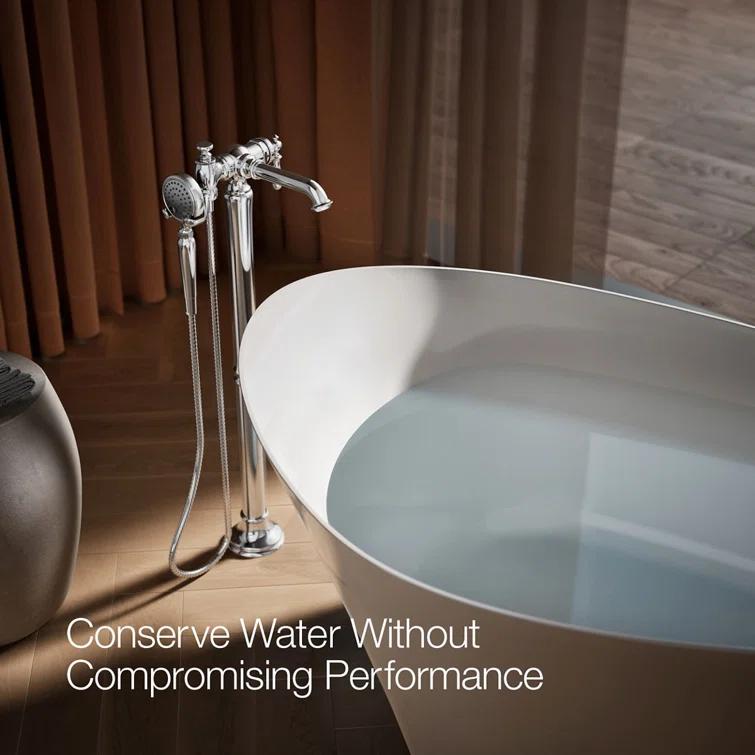 Artifacts® Single Handle Floor Mounted Clawfoot Tub Faucet