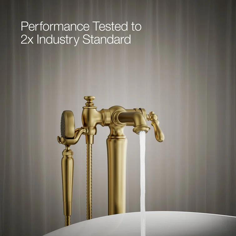 Artifacts® Single Handle Floor Mounted Clawfoot Tub Faucet
