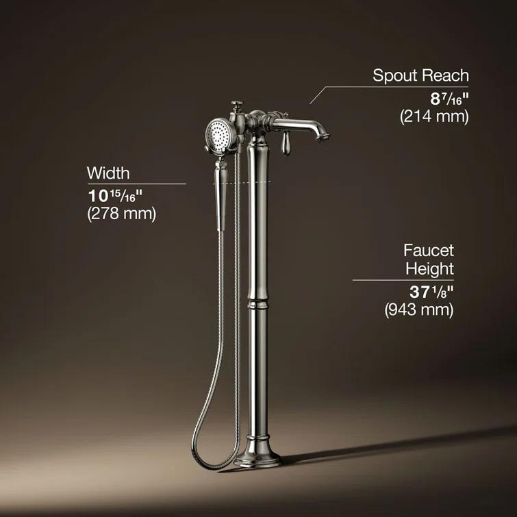 Artifacts® Single Handle Floor Mounted Clawfoot Tub Faucet