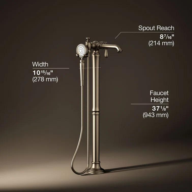 Artifacts® Single Handle Floor Mounted Clawfoot Tub Faucet