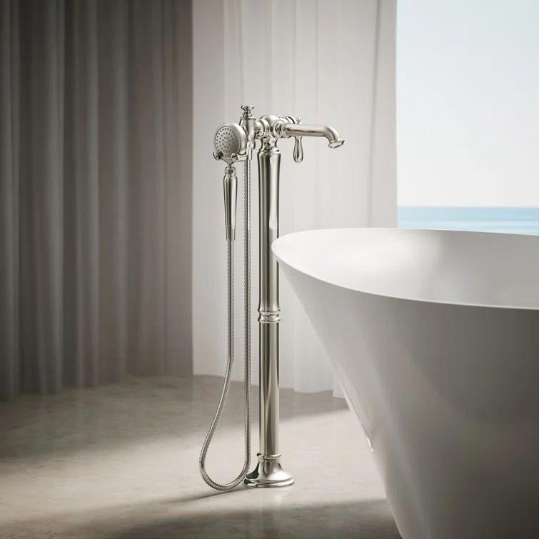 Artifacts® Single Handle Floor Mounted Clawfoot Tub Faucet