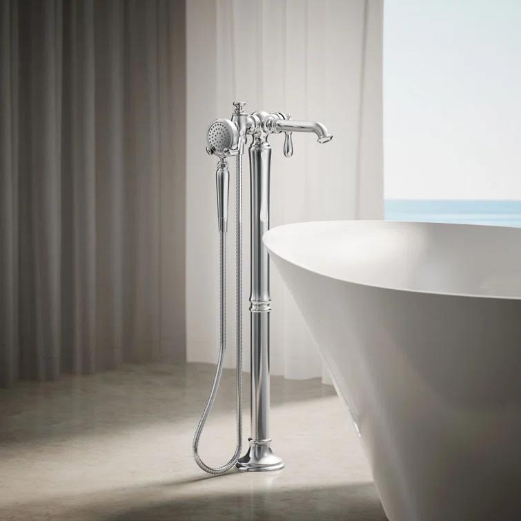 Artifacts® Single Handle Floor Mounted Clawfoot Tub Faucet