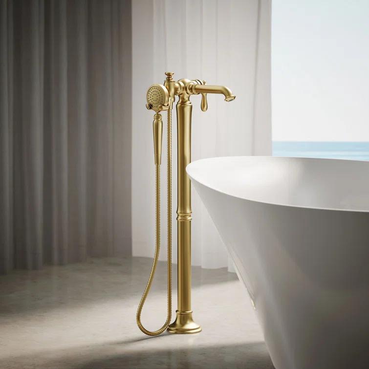 Artifacts® Single Handle Floor Mounted Clawfoot Tub Faucet