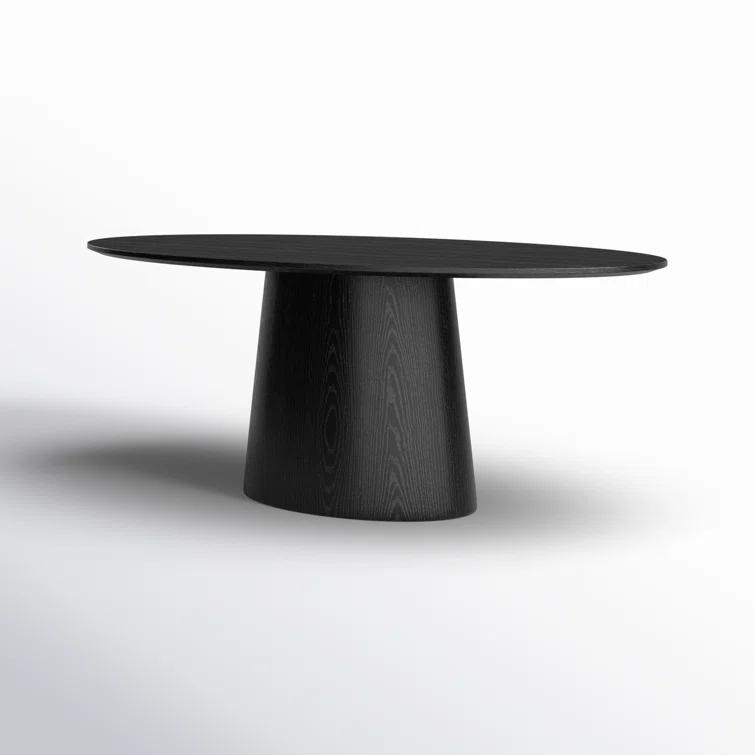 Beth Oval Dining Table - Black