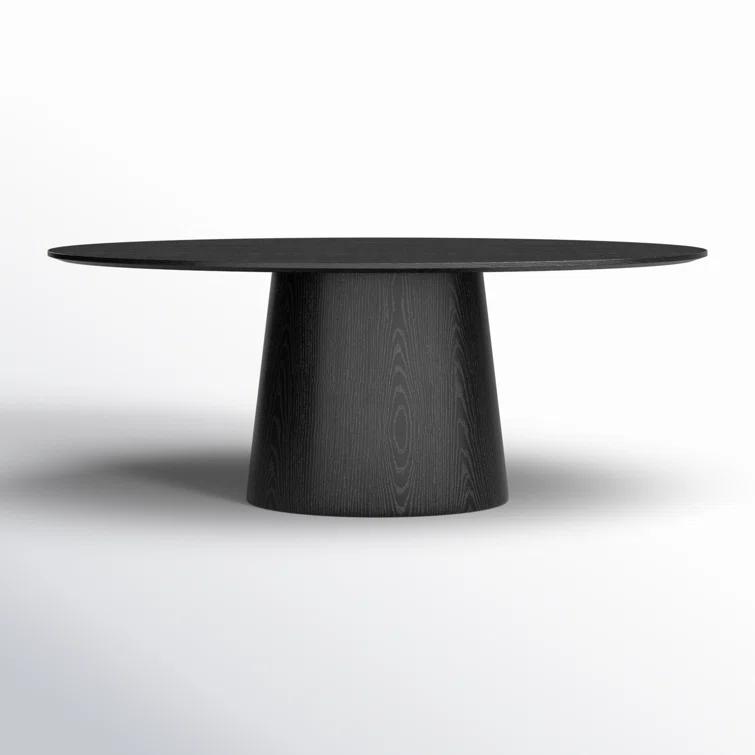 Beth Oval Dining Table - Black