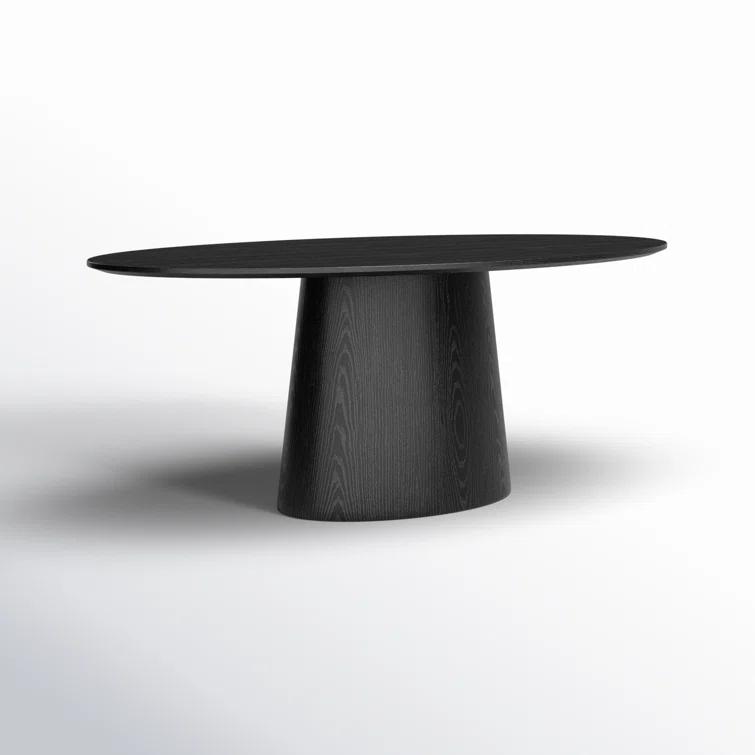 Beth Oval Dining Table - Black
