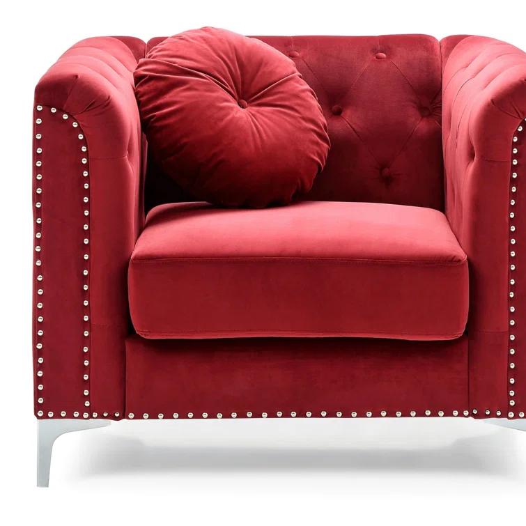 Soho Velvet Chesterfield Chair
