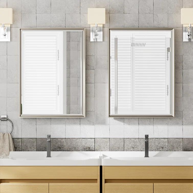 Lohoski Decorative Wall Mirror Beveled Design, Bathroom Vanity Mirror Accent Mirror Finish