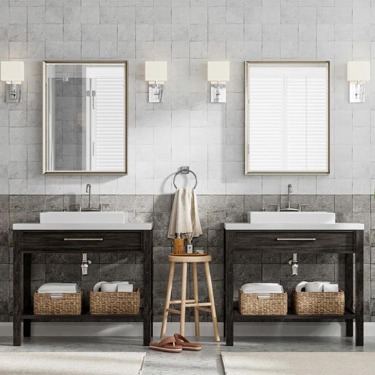 Lohoski Decorative Wall Mirror Beveled Design, Bathroom Vanity Mirror Accent Mirror Finish