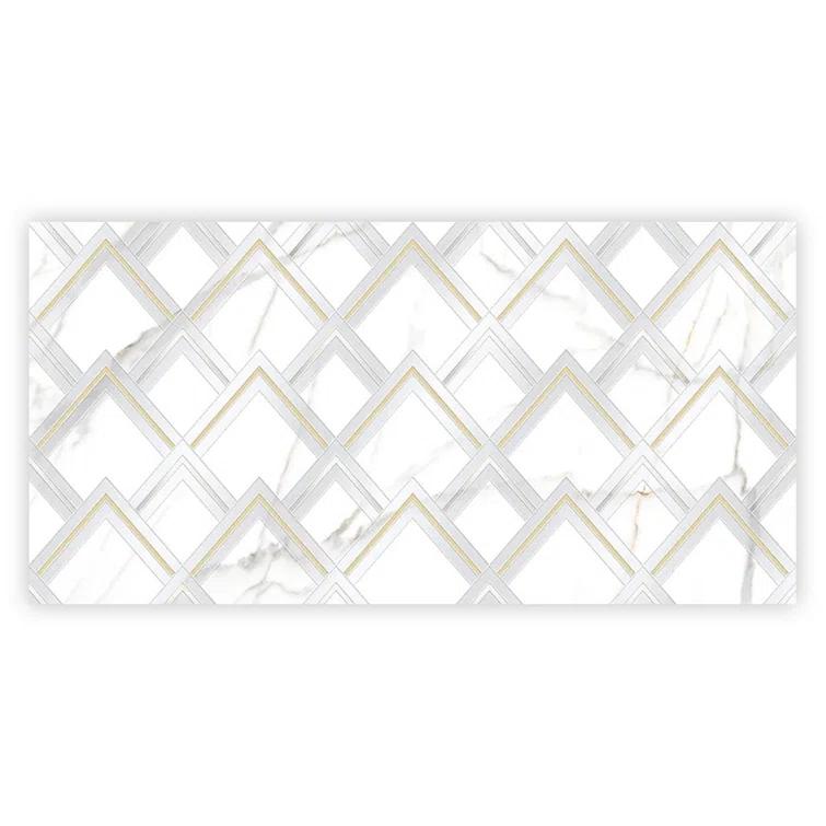 Strata 24 X 48 In. Polished White And Gold Porcelain Large Format Wall Tile (7.75 Sq Ft/Case) - 1 Pack