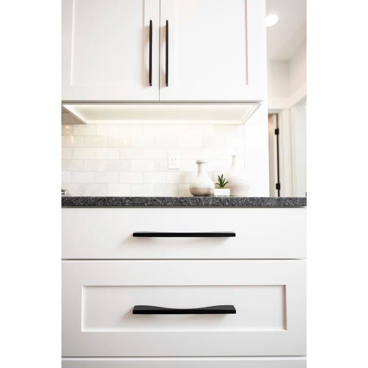 Brushed Golden Brass Modern Finger Pull Handle 3 Inch