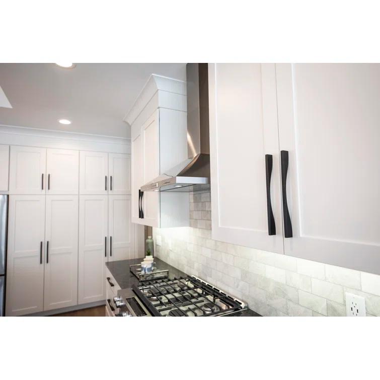 Brushed Golden Brass Modern Finger Pull Handle 3 Inch