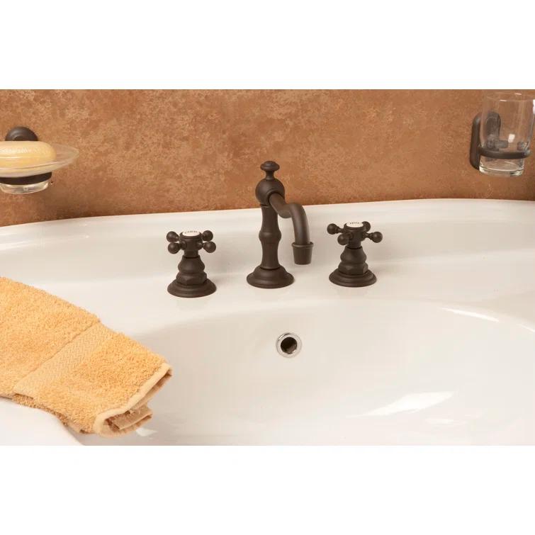Chesterfield Widespread Bathroom Faucet with Drain Assembly