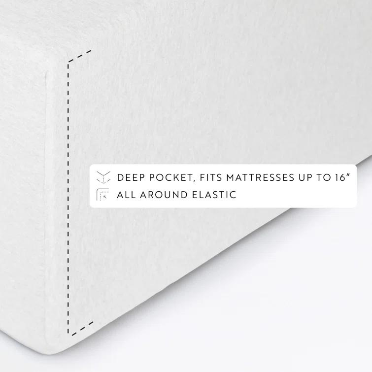 4 Piece 100% Cotton Jersey Knit Sheet Sets