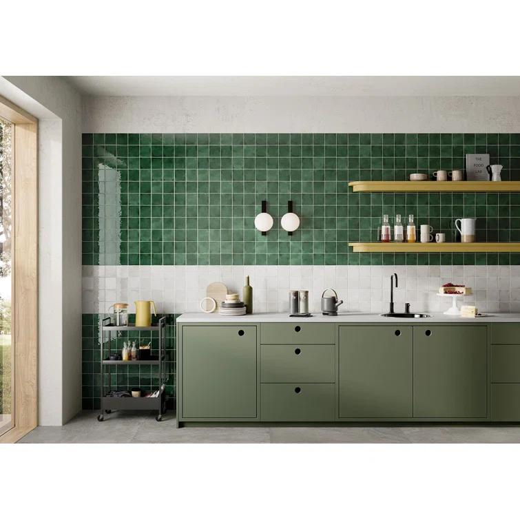 Andova Jenae 4-in. Zellige Glossy Ceramic Wall Tile