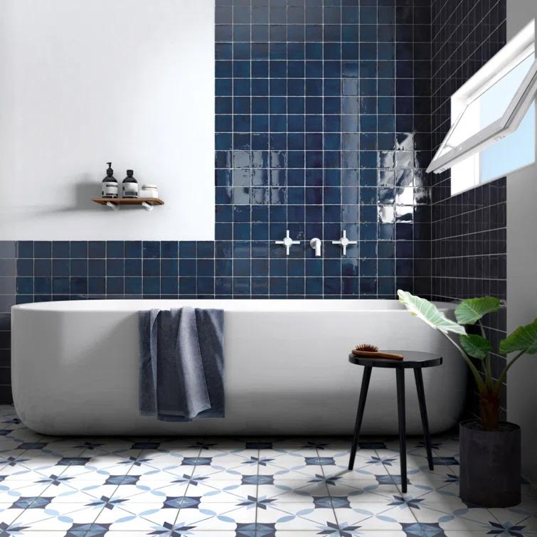 Andova Fion 4-in. Mediterranean-Inspired Glossy Ceramic Wall Tile