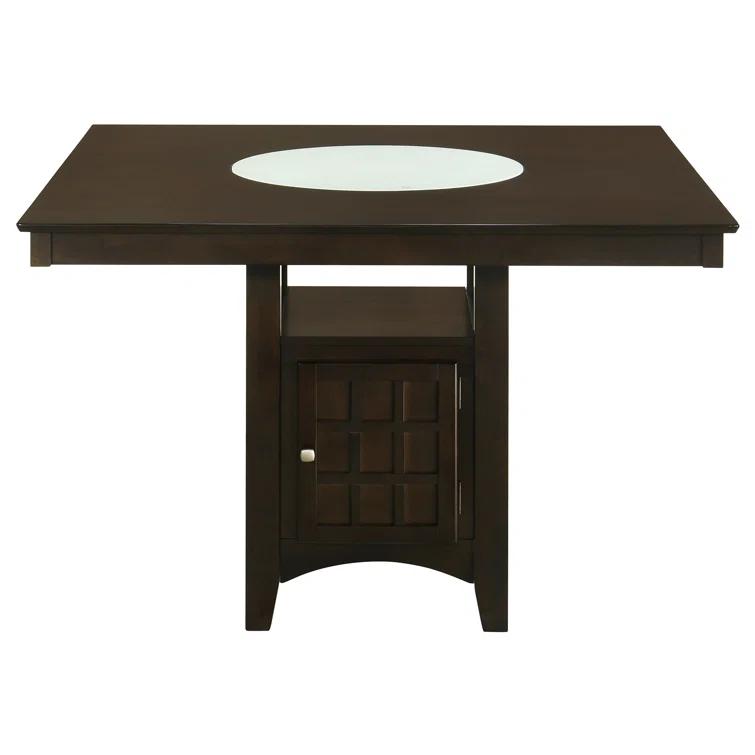Gabriel Square Counter Height Dining Table Cappuccino