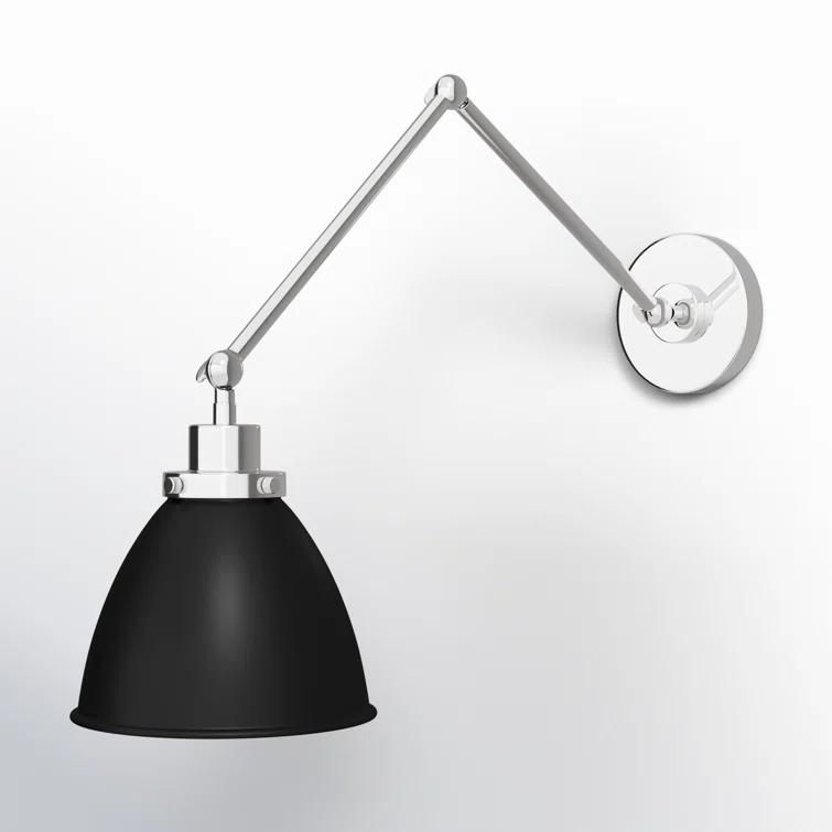 Icarus Single Light Steel Dimmable Armed Sconce