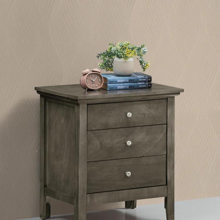 Glory Furniture Hammond 3 - Drawer Nightstand Bed Side Table Wood Nightstand Small Bedside Table And Dresser