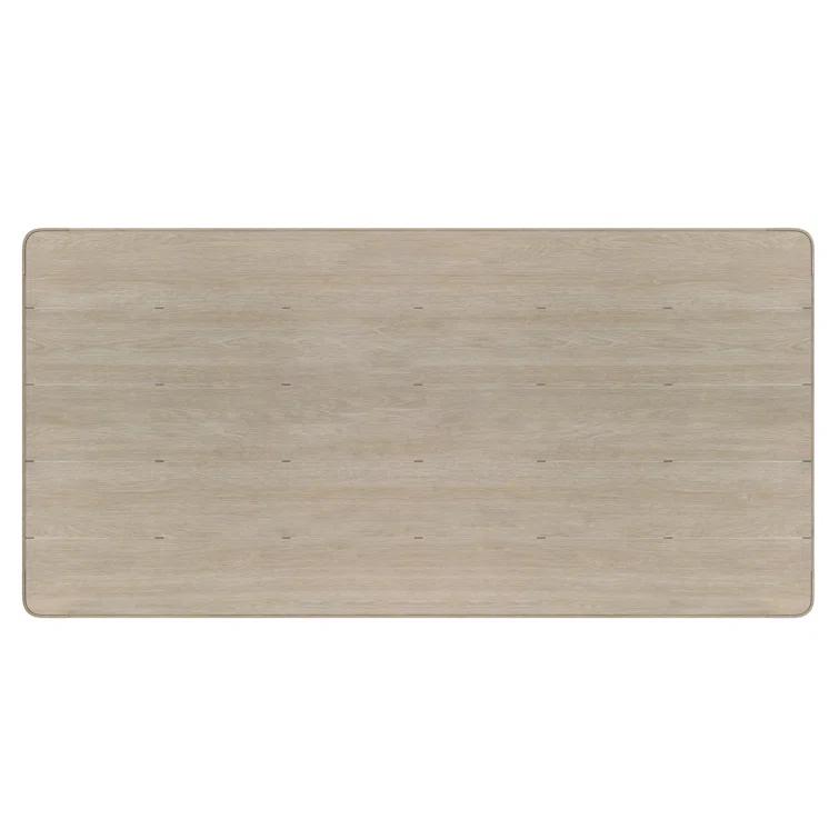 Edenton 79" Light Brown Teak Rectangular Outdoor Dining Table