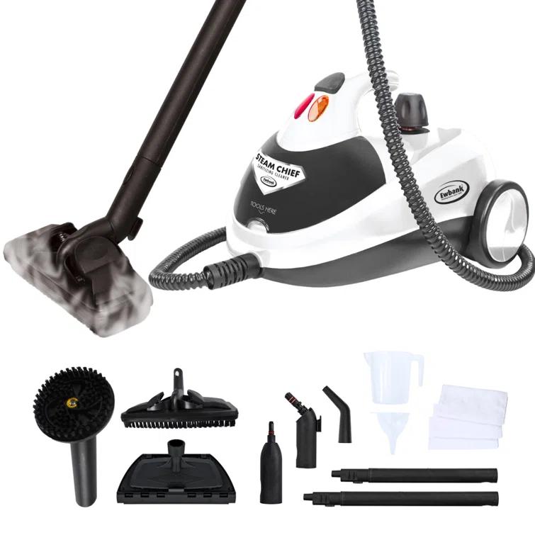 Steam Chief 1800 Watt Steam Cleaner and Portable Sanitizer with Attachments