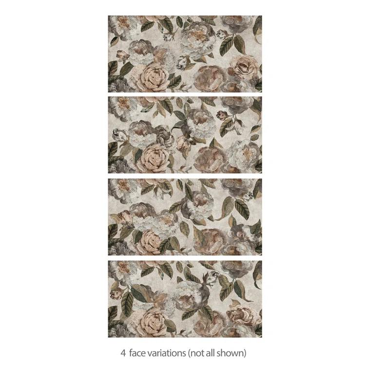 Merola Tile Parete Fiori 24" x 47" Porcelain Natural / Floral Wall & Floor Tile