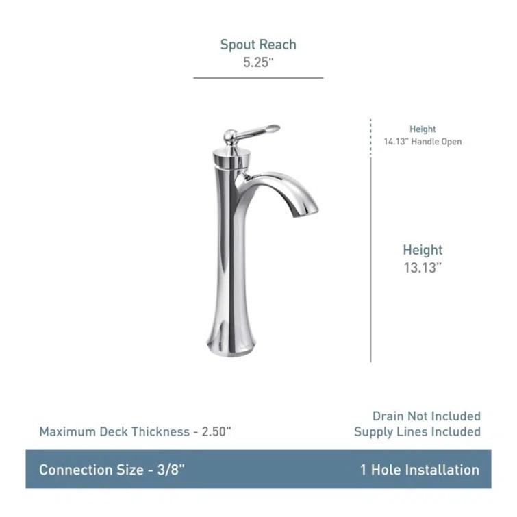 Wynford High Arc Bathroom Faucet
