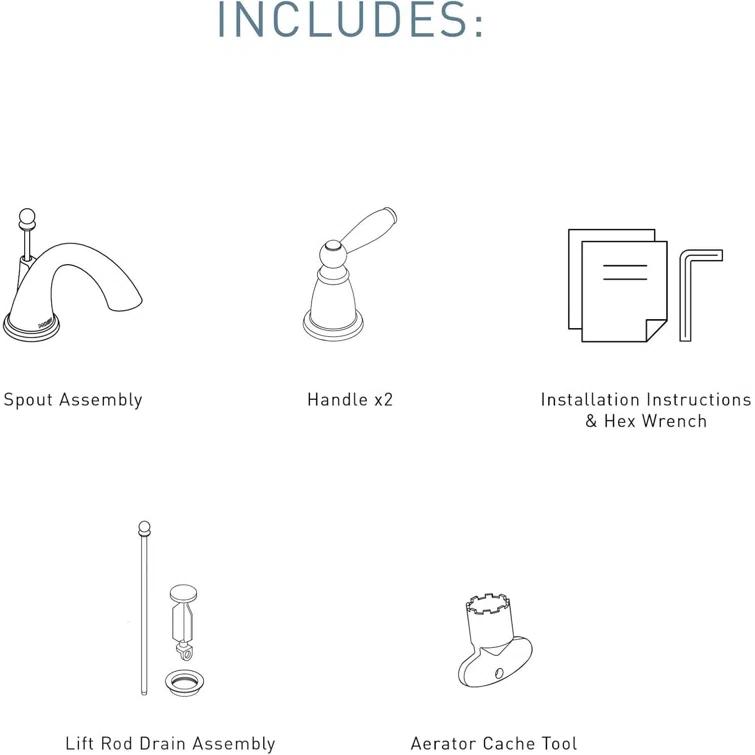 Moen Brantford Widespread Bathroom Faucet
