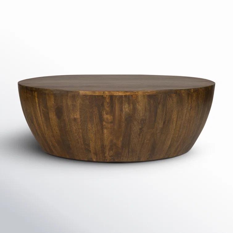 Vivenne Mango Wood Drum Coffee Table