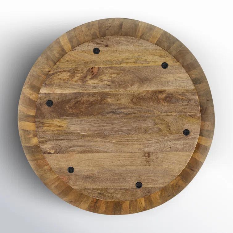 Vivenne Mango Wood Drum Coffee Table